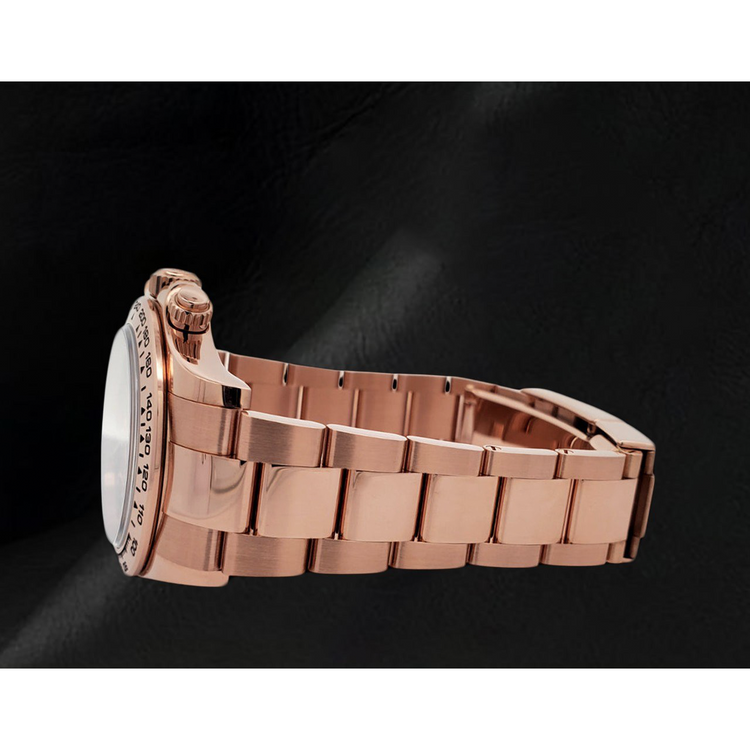 Montre Rolex Daytona Cosmograph Cadran Marron Café Chiffres Arabes Or Rose 18K