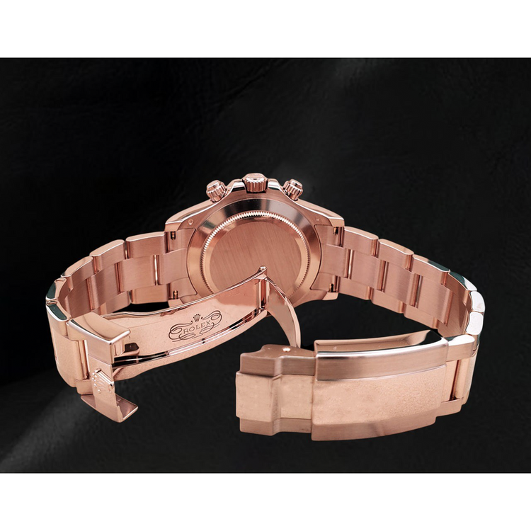 Montre Rolex Daytona Cosmograph Cadran Marron Café Chiffres Arabes Or Rose 18K