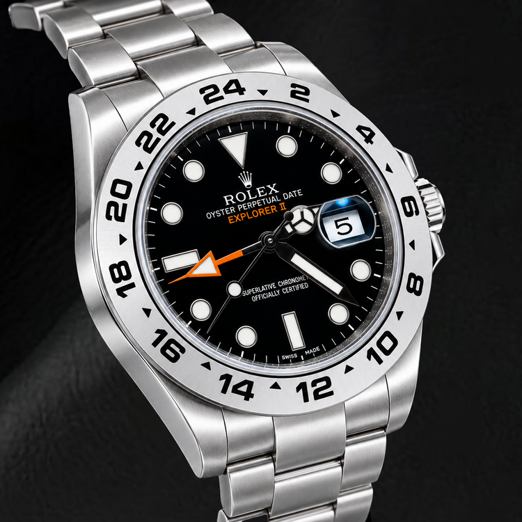 Montre Rolex Explorer II 216570 42 mm Cadran Noir Lumineux Acier Inoxydable