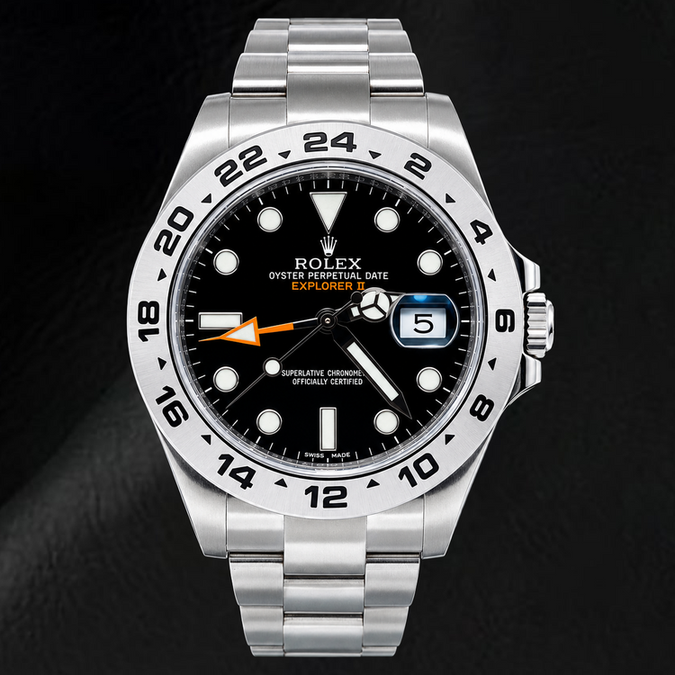 Montre Rolex Explorer II 216570 42 mm Cadran Noir Lumineux Acier Inoxydable