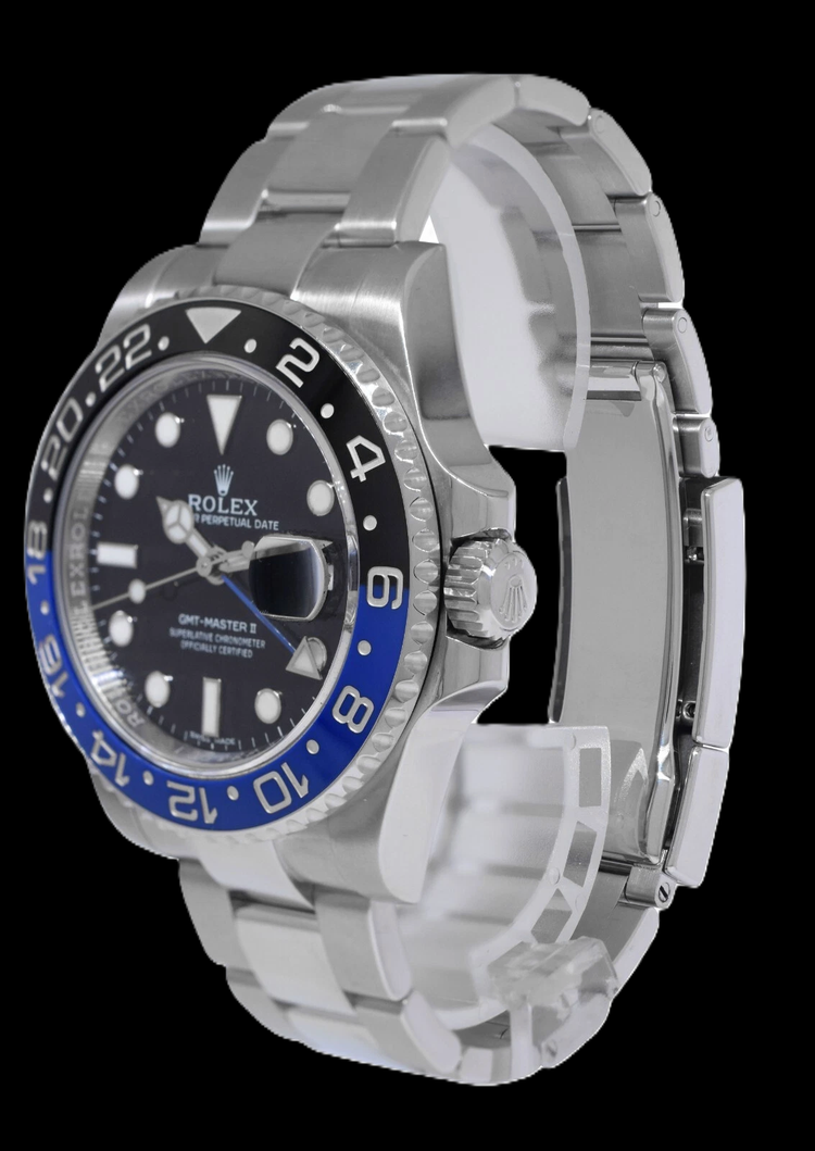 Montre Rolex GMT-Master II 116710BLNR 40 mm Batman Cadran Noir Acier Inoxydable