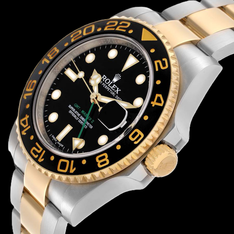 Montre Rolex GMT-Master II 116713 40 mm Bicolore Cadran Noir Luminescent
