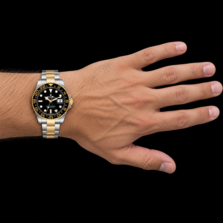 Montre Rolex GMT-Master II 116713 40 mm Bicolore Cadran Noir Luminescent