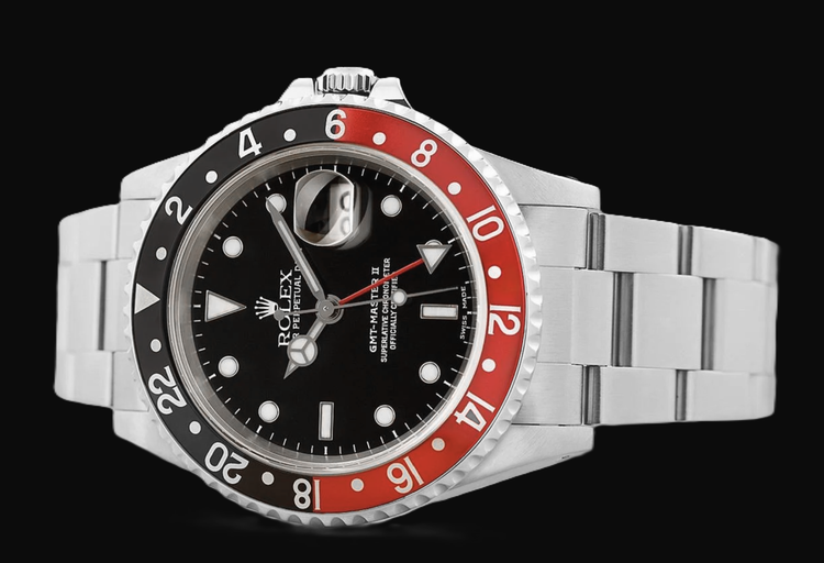 Montre Rolex GMT-Master II 16710 40 mm en Acier Inoxydable avec Cadran Noir Lumineux