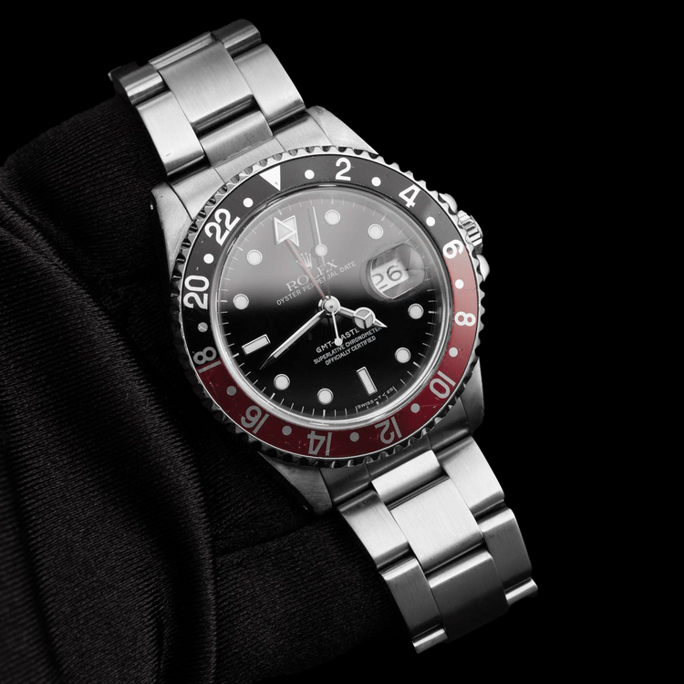 Montre Rolex GMT-Master II 16710 40 mm en Acier Inoxydable avec Cadran Noir Lumineux
