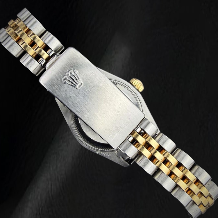 Montre Rolex Datejust pour Femme 26 mm Bicolore Cadran Champagne Diamants d'origine
