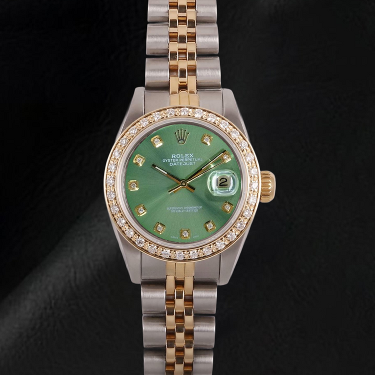Diamant Fin Rolex 0,20 carats Two Tone – vue de côté