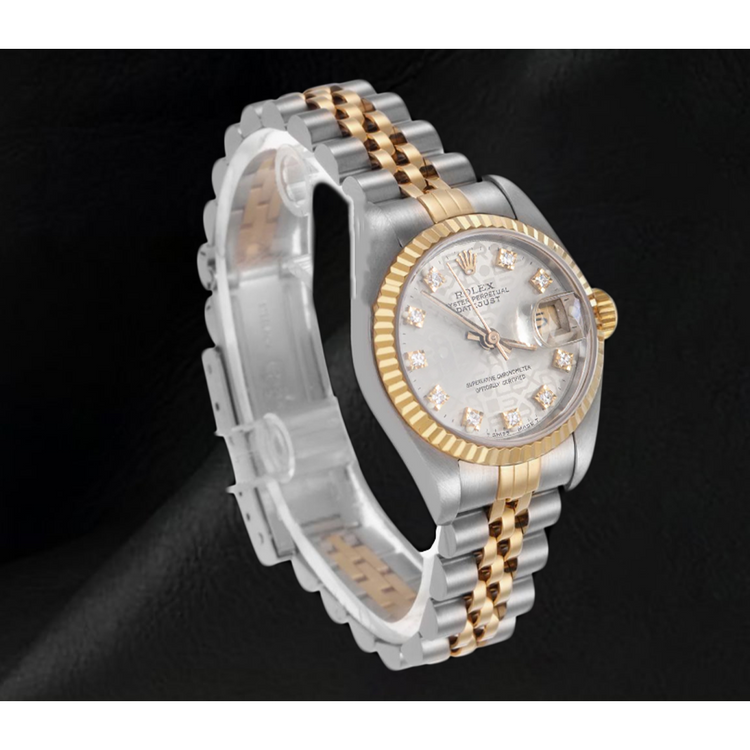 Montre Rolex Datejust Femme 26 mm Année 2002 Cadran Diamants Bicolore