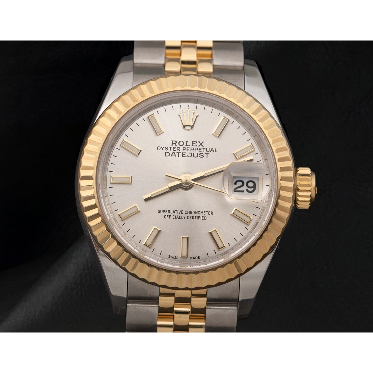 Montre Rolex Lady-Datejust 279173 Lunette Cannelée Bicolore Jubilee 28 mm