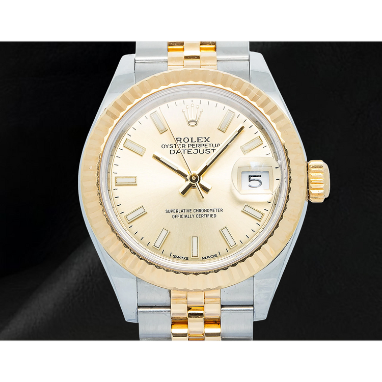 Rolex Lady-Datejust 28 mm 279173 Cadran Champagne Lumineux
