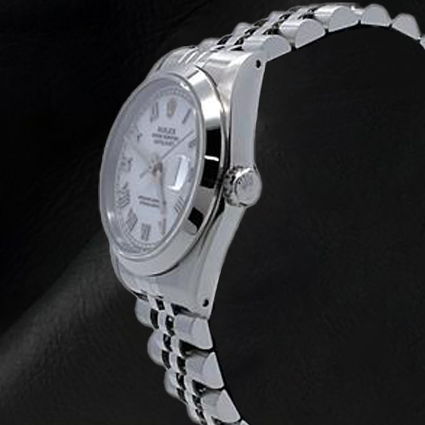 Pierre Précieuse Rolex carats Stainless Steel – vue de côté