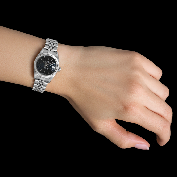 Élégant Pierre Précieuse Rolex carats – vue de dessus