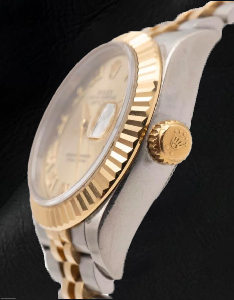 Montre Rolex Lady-Datejust 28 mm 279173 bicolore cadran champagne à chiffres romains