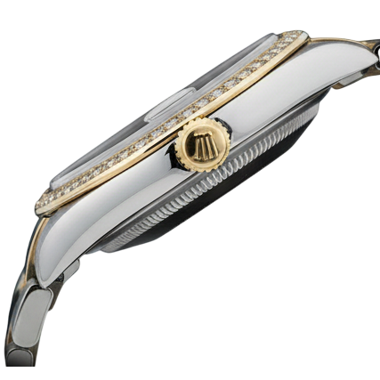 Rolex Two Tone Gold avec Perle des Mers du Sud – vue de face