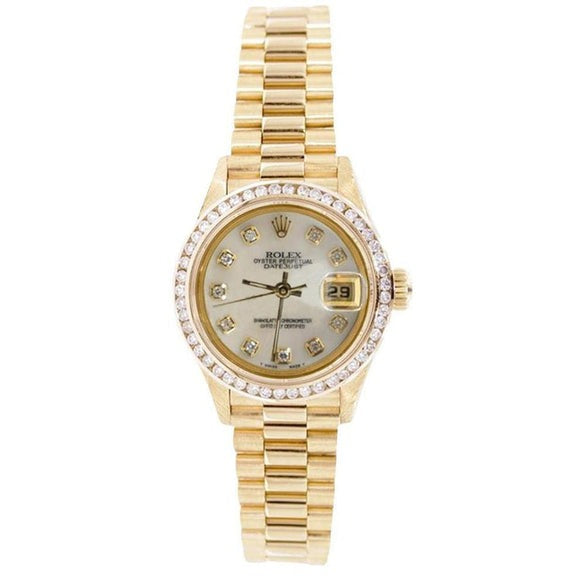 Montre Rolex President Datejust avec cadran diamant