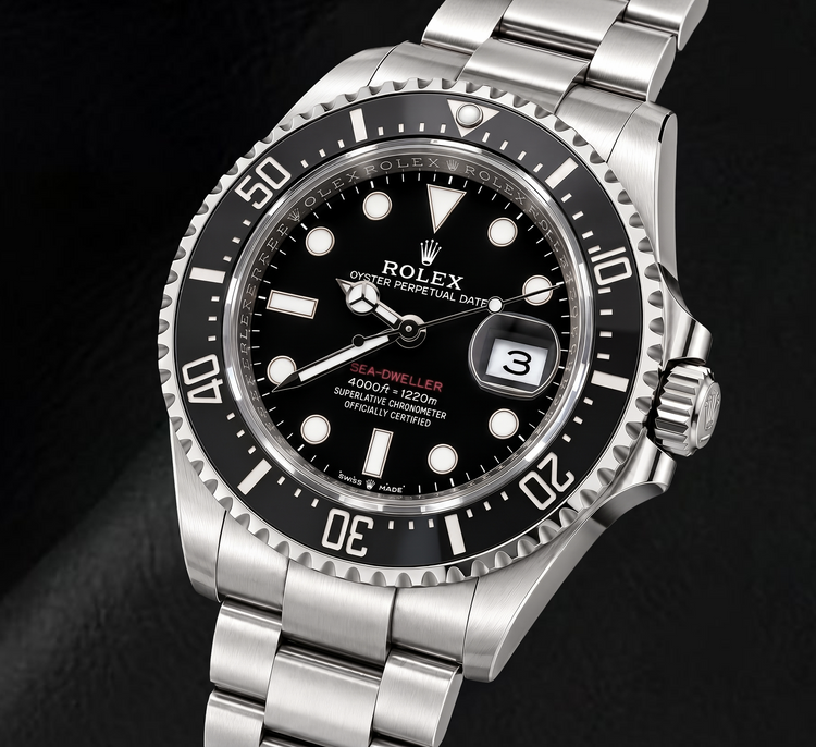 Montre Rolex Sea-Dweller 126600 43 mm en Acier Inoxydable Cadran Noir Luminescent