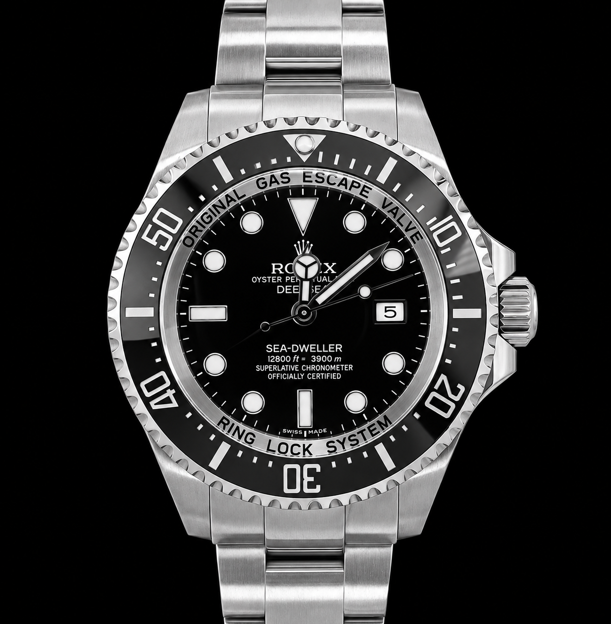 Montre Rolex Sea-Dweller Deepsea 44 mm 116660 Cadran Noir Acier Inoxydable