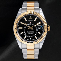 Montre Rolex Sky-Dweller 326933 Cadran Noir 42 mm Bicolore