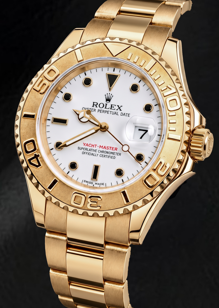 Montre Rolex Yacht-Master 16628 40 mm Cadran Blanc Or Jaune