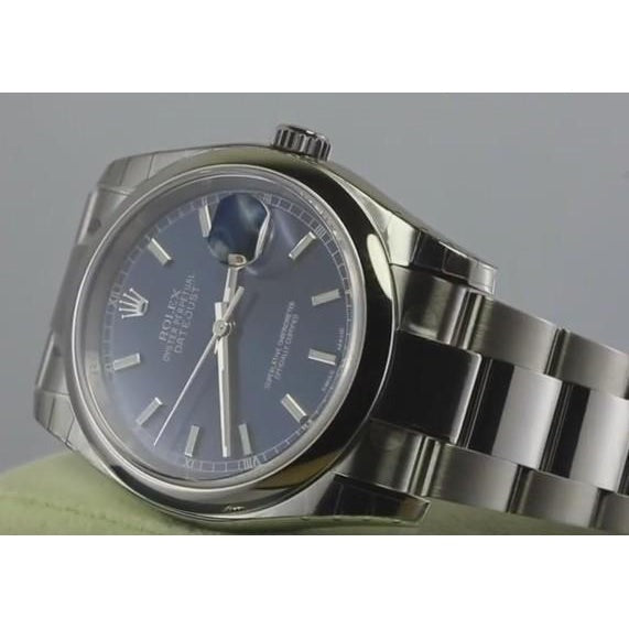 Rolex date II Montre pour homme 41 mm Bracelet huître Cadran bleu acier inoxydable2
