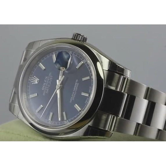 Rolex date II Montre pour homme 41 mm Bracelet huître Cadran bleu acier inoxydable2