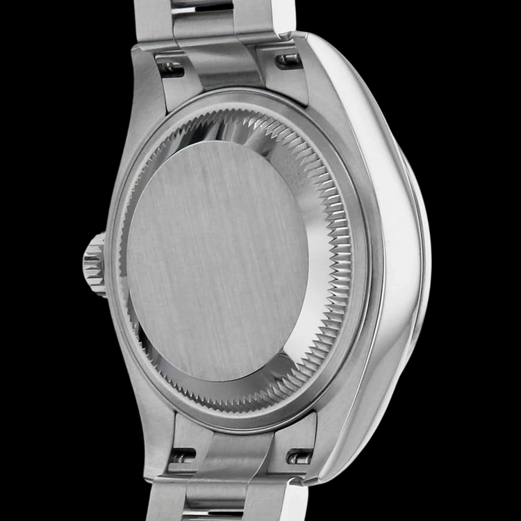 Rolex huître Perpétuelle 31 mm cadran lumineux saumon montre en acier pour femme