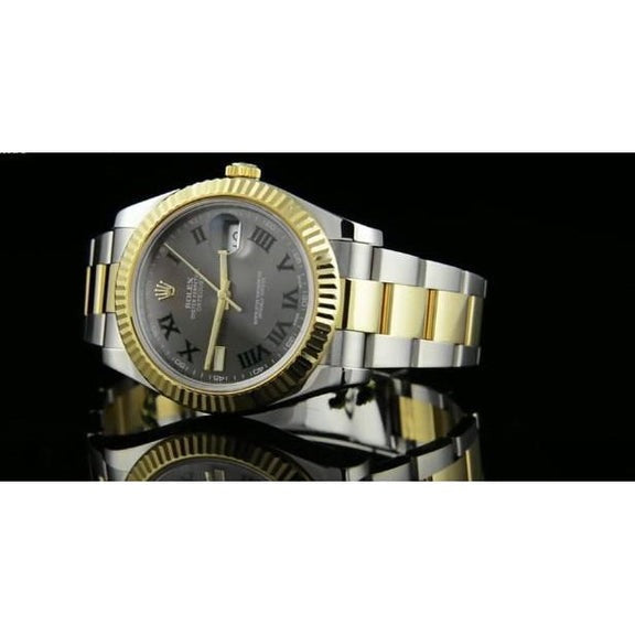 Rolex huître bracelet Montre Homme Gary Cadran Datejust Ii acier inoxydable & Or2