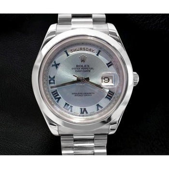 Rolex jour Date Ii 41 mm cadran diamant montre homme platine président