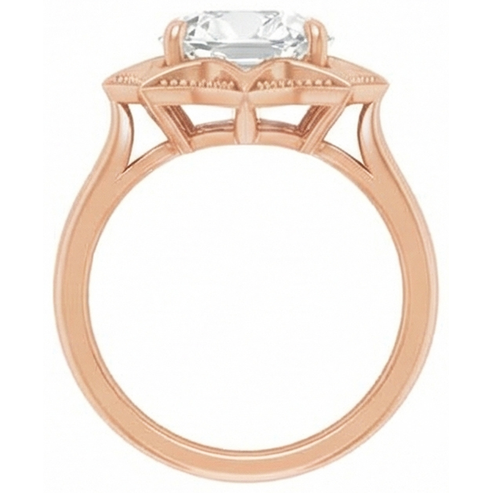 Diamant Solitaire de Fiançailles – vue de profil