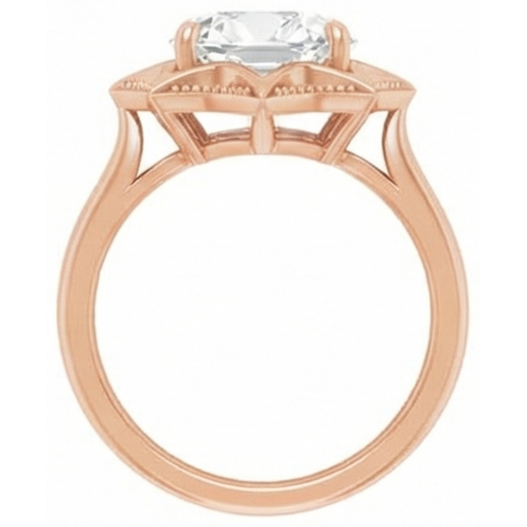Diamant Solitaire de Fiançailles – vue de profil
