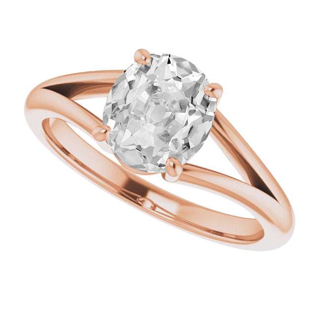 Brillant Solitaire de Fiançailles 4,50 carats Or Rose 14 Carats – vue principale