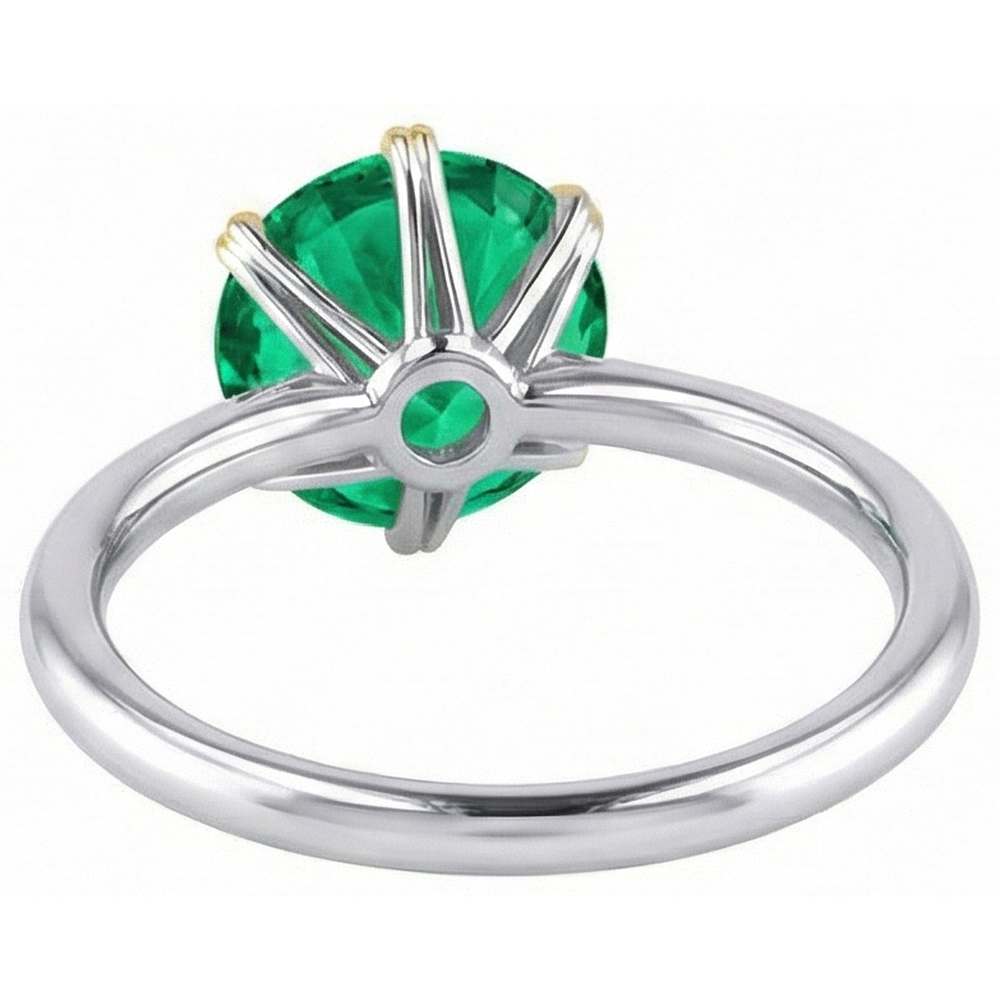 Émeraude Fine Bague Pierre Précieuse – vue de profil