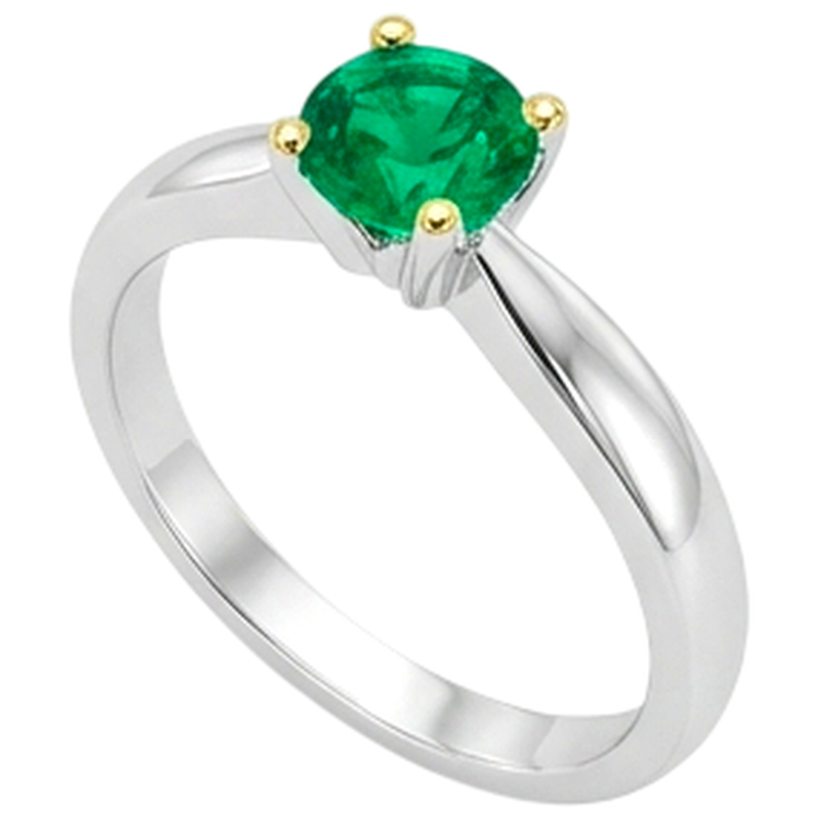 Émeraude Colombienne Bague Pierre Précieuse – vue de profil