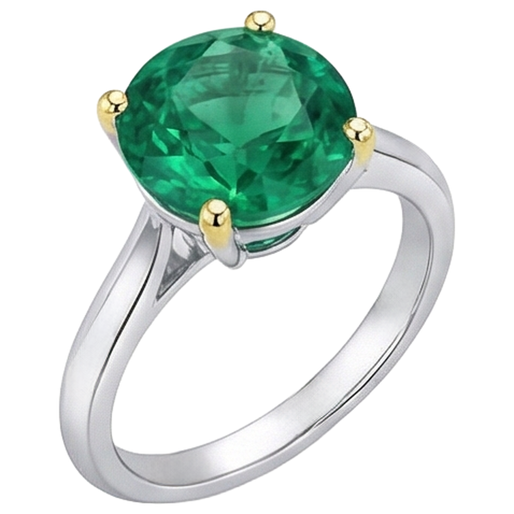Étincelant Bague Pierre Précieuse 3,50 carats – vue de côté
