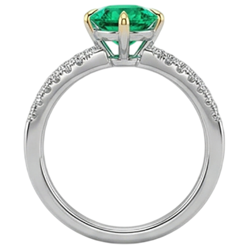 De luxe Bague Pierre Précieuse 2,50 carats – vue de dessus