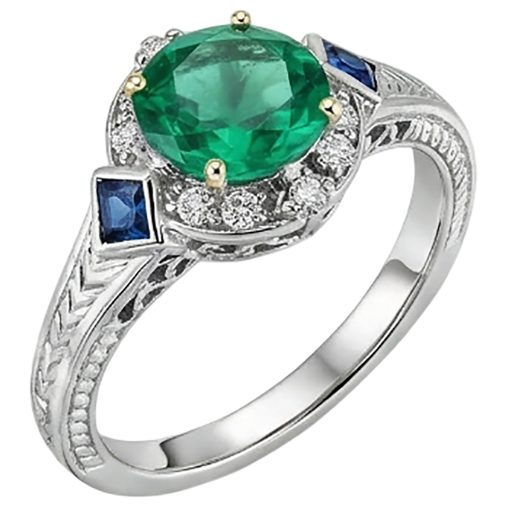 Éblouissant Bague Pierre Précieuse 2,50 carats – vue d'angle