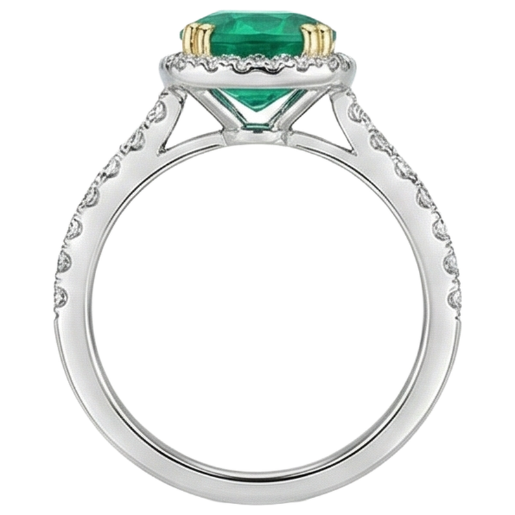 Premium Bague avec Gemme 2,50 carats – vue de profil