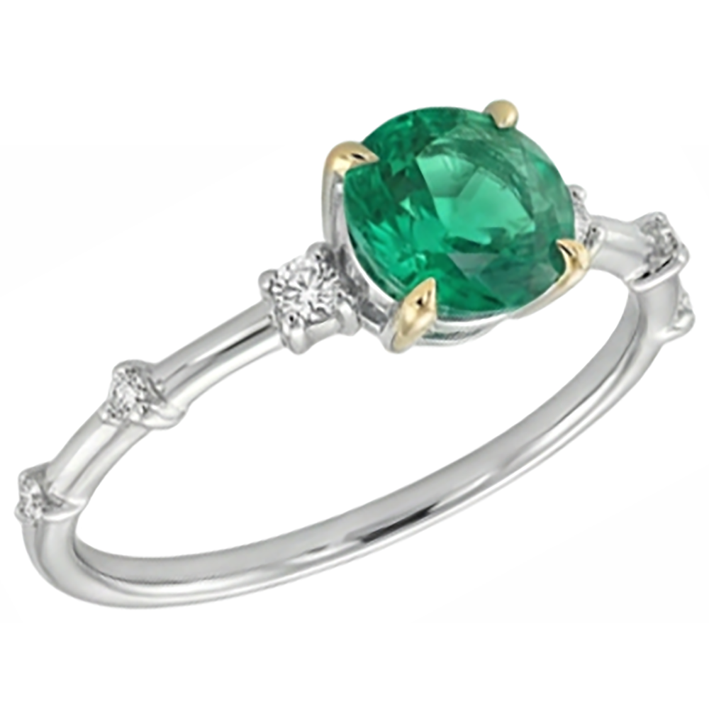 Brillant Bague Pierre Précieuse 2 carats – vue de côté