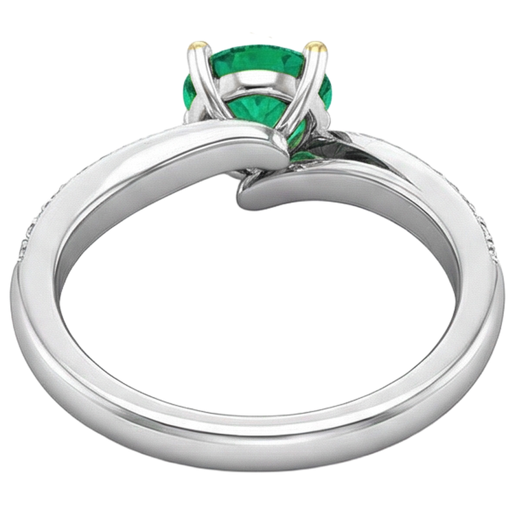 Fait à la main Bague avec Gemme 2 carats – vue arrière