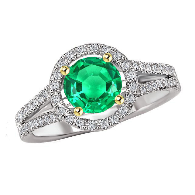 Artisanal Émeraude Colombienne Bague Pierre Précieuse 2,50 carats – vue principale