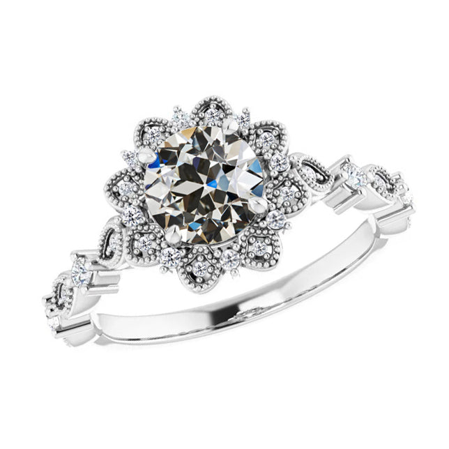 Luxueux Bague Solitaire avec Accents 1 carats – vue principale