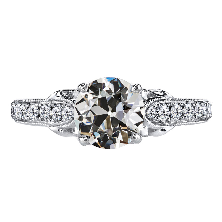 Brillant Brillant Bague Solitaire avec Accents 2,50 carats – vue principale