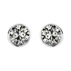Luxueux Puces d'Oreilles avec Diamant Fin Coussin Antique – 2