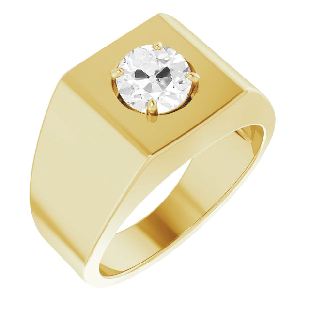 Haut de gamme Diamant Bague Masculine 1,50 carats – vue principale