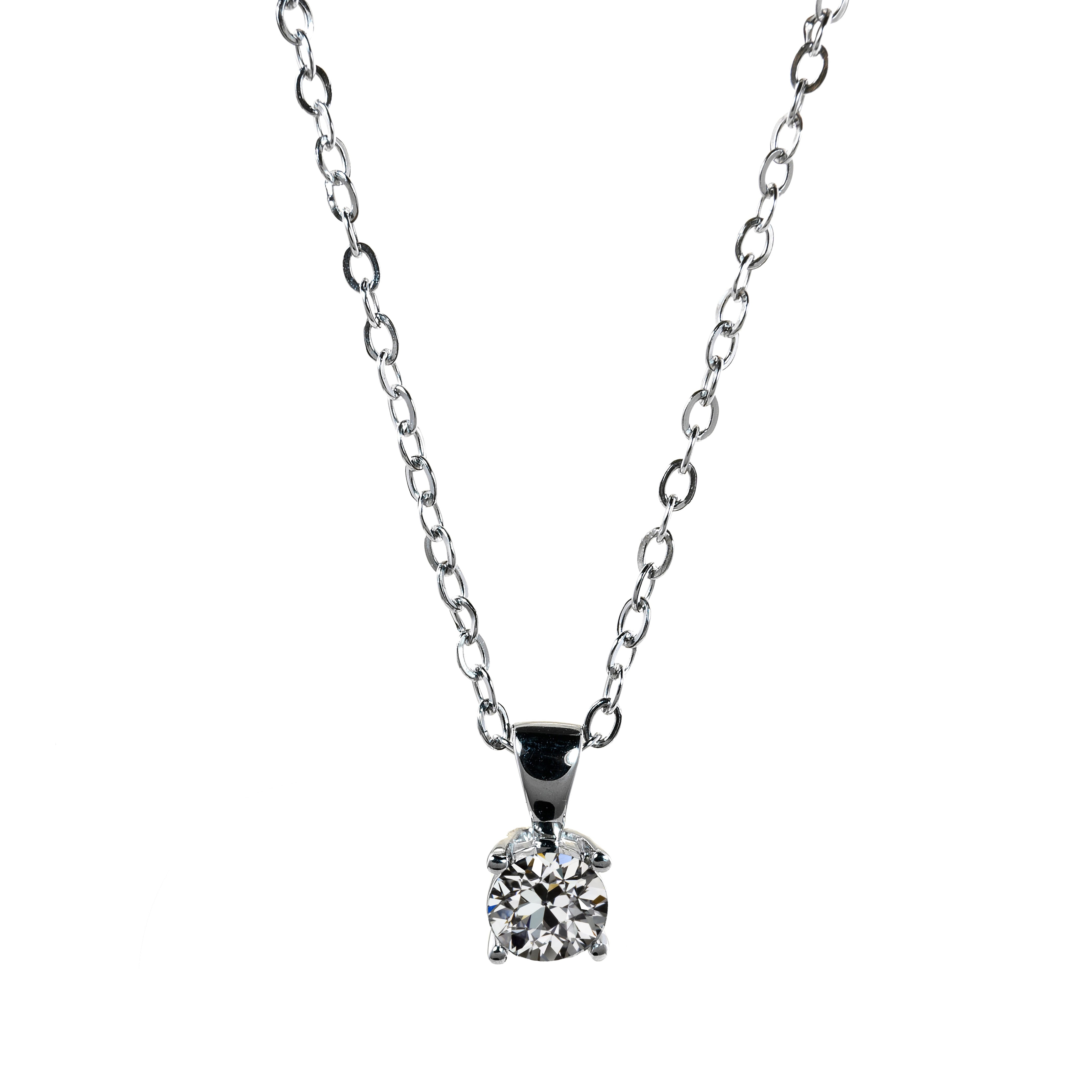 Diamant Fin Collier Pendentif – vue principale