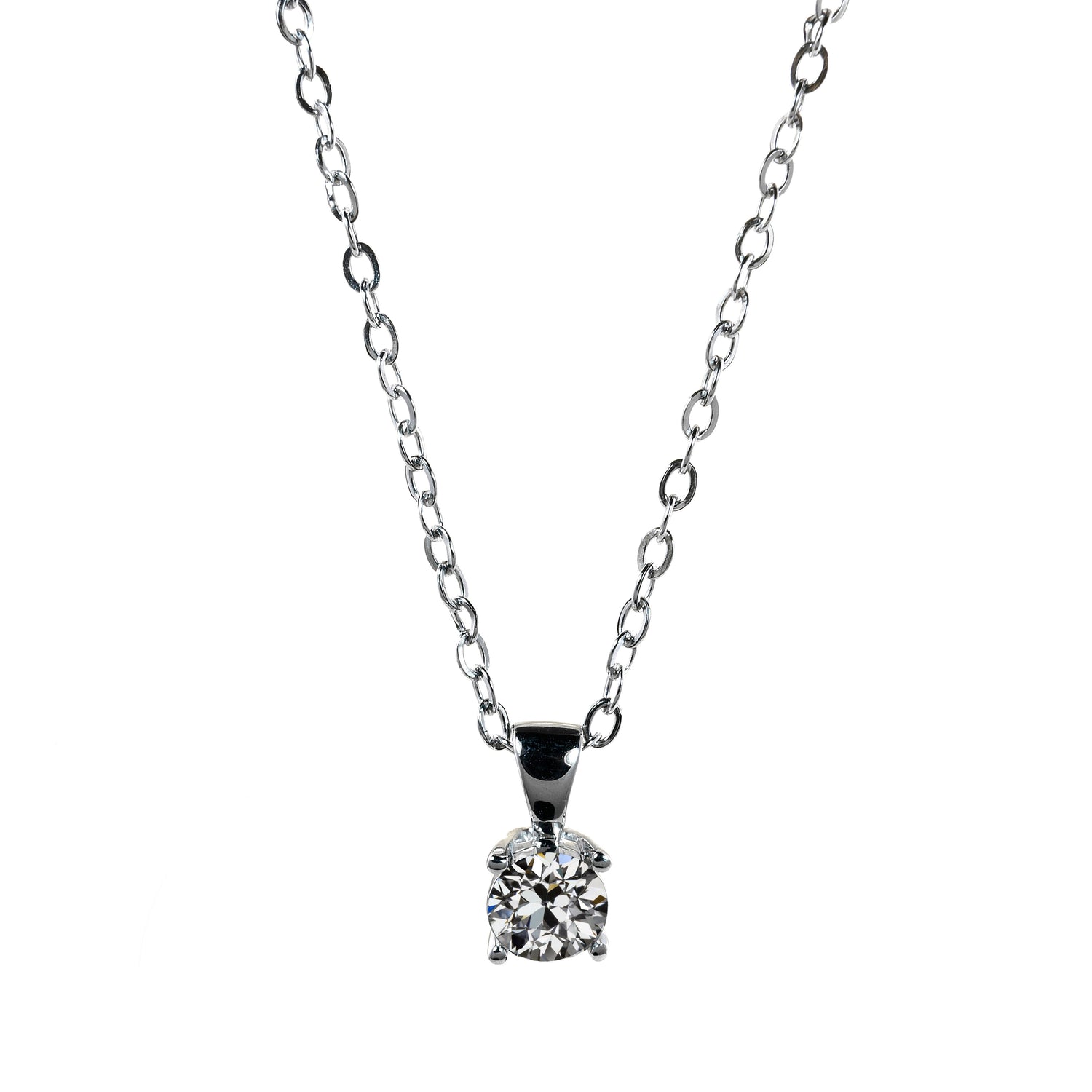 Diamant Fin Collier Pendentif – vue principale