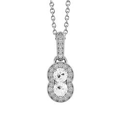 Brillant Taille Old Mine Collier Pendentif – 0,50 carats en Or