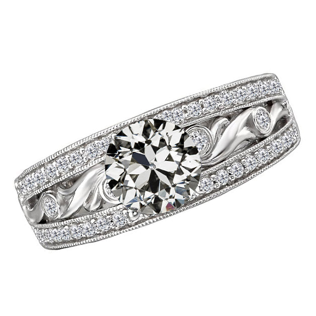 Anniversary Ring Or Blanc 14 Carats avec Diamant – vue principale