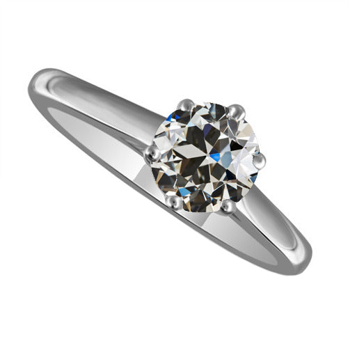 Diamant Fin Bague Solitaire – vue principale