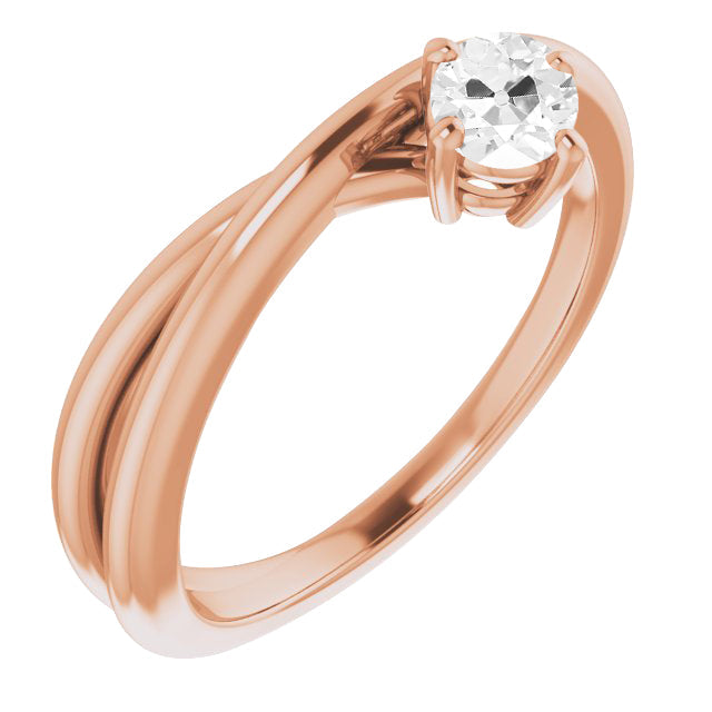 Diamant Bague Mono-Pierre – vue principale